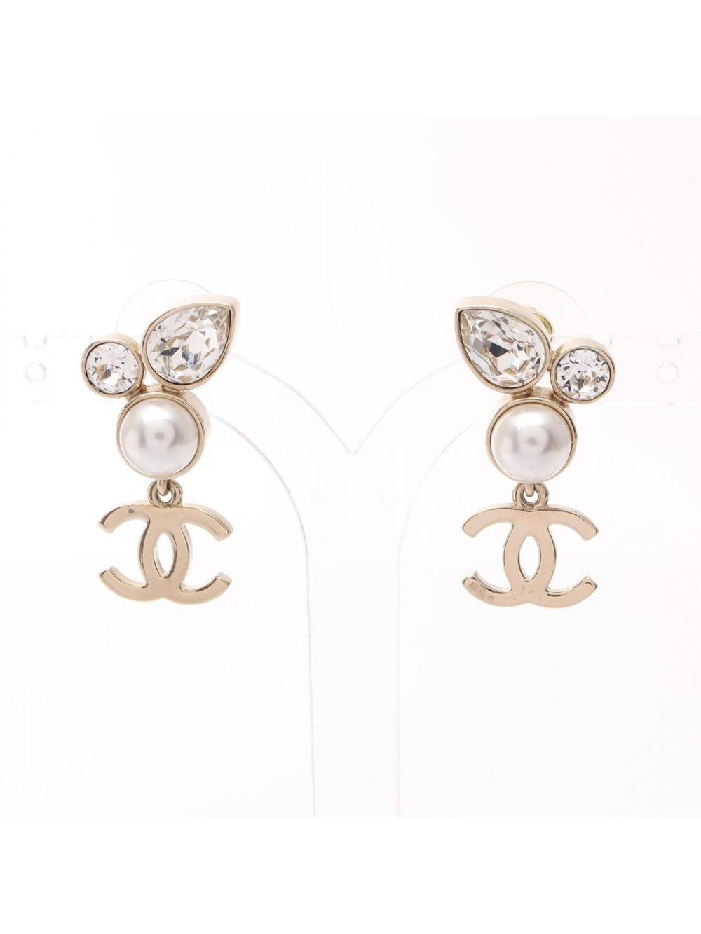 Chanel Cc Logo Earrings Metal #371497C12B